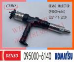 Komatsu PC800-8 SAA6D140 Engine Diesel Fuel Injector 6261-11-3200 095000-6140