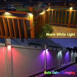Eco-Friendly Aluminum Muti-Color Solar Powered Stake Light For Garden Stair