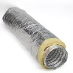 Insulated Aluminum Foil Duct 4" 24" Diameter For HVAC Systems Efficiency And