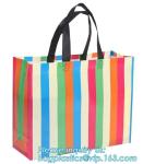 Eco friendly custom slogan laminated pp non woven bag with private logo, Home