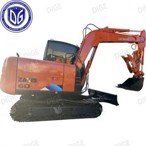 China ZX60 Hitachi 6 Ton Used Excavator Small Crawler Excavator With Cabin on sale
