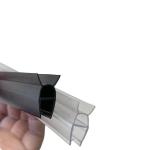 Clear Swing Vertical Magnetic Glass to Glass Shower Door Seal for Inline Pvc