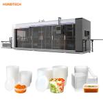 600mm Width Plastic Bowl Making Machine Disposable Thermoforming PLC