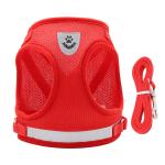Polyester Mesh Breathable Pet Harness Vest Tensile Force Is Divided Evenly
