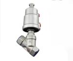 Stainless Steel 304 Y Type Angle Seat Pneumatic Valve for Sanitary Air Control