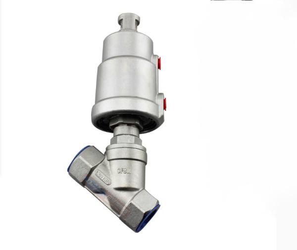Stainless Steel 304 Y Type Angle Seat Pneumatic Valve for Sanitary Air Control