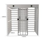 Football / Stadium Full Height Turnstile Sing Directional / Bi Directional