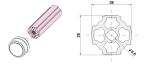 6063-T5 Plum Blossom Tubing Aluminium Alloy Silvery Oxidation Flower Pipe Al-M