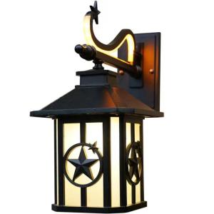 Wholesale 60W Matte Black Led Wall Light Fixtures Outdoor Waterproof Carriage Shape Double Sources from china suppliers
