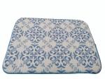 Reversible Blue Microfiber Dish Drying Mat For Bottles Pans Dishes