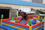 Aerospace Theme Inflatable Fun City , Water Resistant Giant Bouncy House