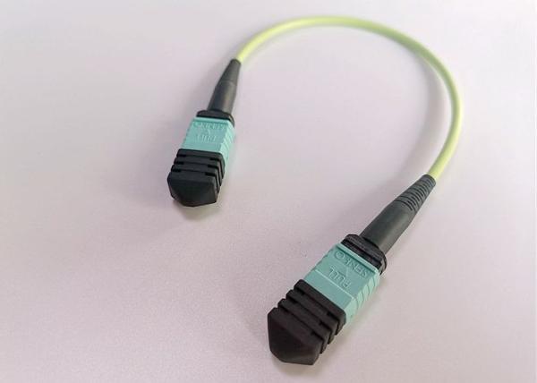 Male To Female MPO Patch Cable LSZH Material Crush Resistance For Communication