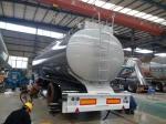 Sinotruk Three Axles 45000 - 50000 Liters Fuel Tank Semi Trailer 7 Compartments