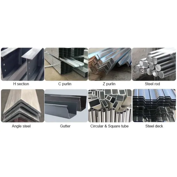 Light Metal Building Construction Gable Frame Prefabricated Industrial Steel Structure Warehouse