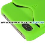 Credit Card Matte Hard Case Cover for iPhone 4 / 4S (Green)