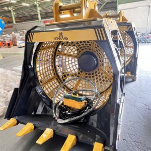 Wholesale Rotating Screening Bucket Zero Clogging Low Maintenance Excavator Attachment Excavator Rotating Screening Bucke Crusherening Bucket Rotating Screening from china suppliers