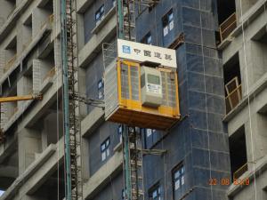 Wholesale VFD Motor 46 M / Min Building Site Rack And Pinion Hoist from china suppliers