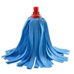 Non Woven 6X34cm Microfiber Wet Mop Refill Portable Round Head For Hotels Living
