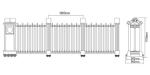 15m / Min Trackless Folding Gate Building Electric Auto Door For Gym
