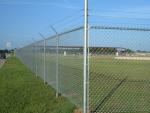 Plain Weave Style Black Galvanized Chain Link Fence Panels For Playground