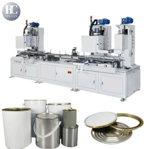 China Wood Coating 1gallon Metal Tin Making Machine 40cpm D158 Components on sale