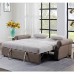 Queen Size Convertible Sleeper Sofa Bed, Comfortable Pull-Out Bed with