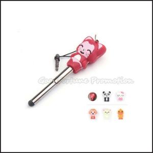 Wholesale Hot Sale high quanlity Promotional printed logo mobile touch iphone pen gift with cover from china suppliers
