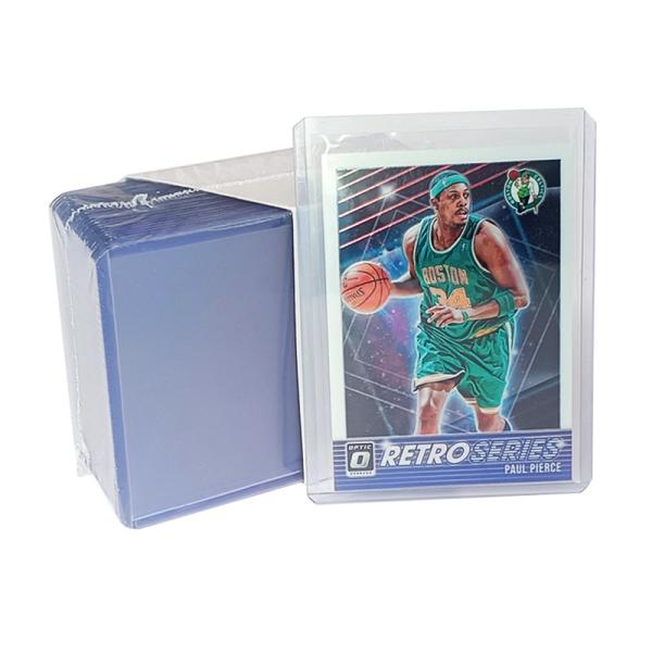Personalized 35C/layer PVC Sports Card Top Loaders, Custom Packaging Logo Is