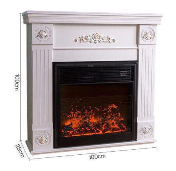 Metal 3D White Simulation Electronic Fireplace for Family Directly from 110V /
