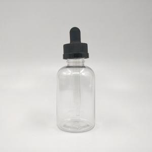 Wholesale Black Transparent Glass Dropper Bottles with Screw Cap for Liquid in Various Ml 10-120 from china suppliers