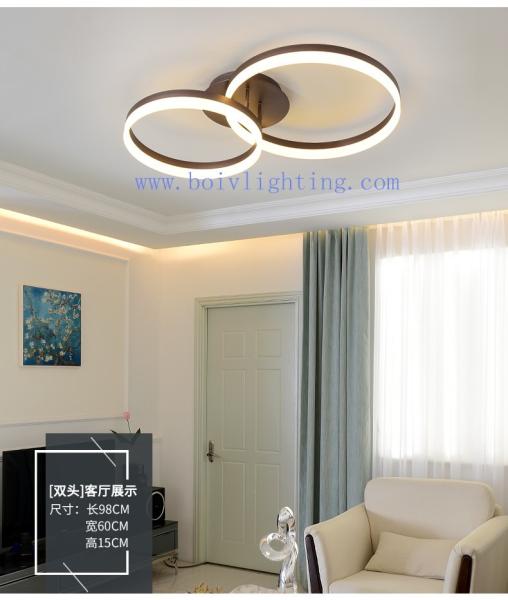 LED Lights Lamp Circle Rings Simple Style Romantic Ceiling Lighting For Wedding