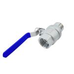 Stainless Steel 2PC Female and Male Thread Ball Valve for Straight Through Type