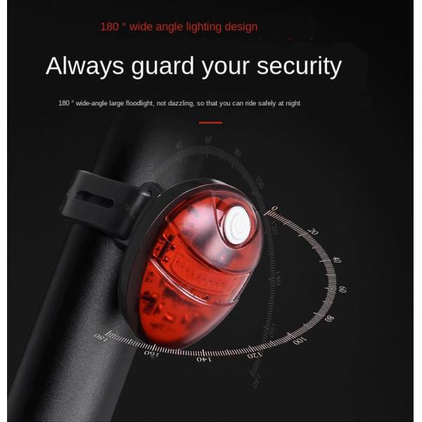 Night Riding Brake Induction LED Bicycle Light Children'S Usb Rechargeable Bicycle Tail Light