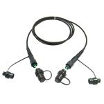 100m-150m Fiber Optic Drop Cable Reduce Welding With Mini SC Waterproof