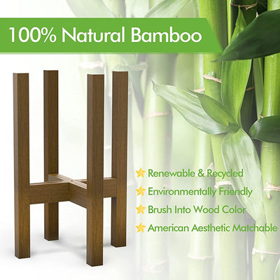 Adjustable Plant Holder Rack 100% Bamboo For Indoor Plants