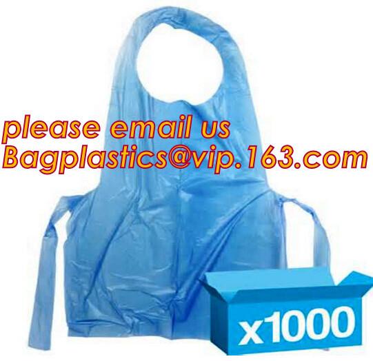 Aseptic Blue Plastic Disposable Apron for Doctor Checking,Disposable aprons PE