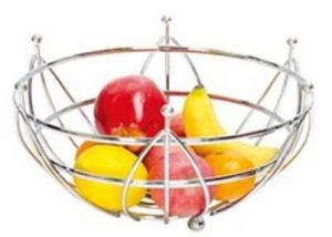 Wholesale Good quality &amp; cheap price awesome stainless steel or silver chrome iron metal wire fruit basket fruit bowl from china suppliers