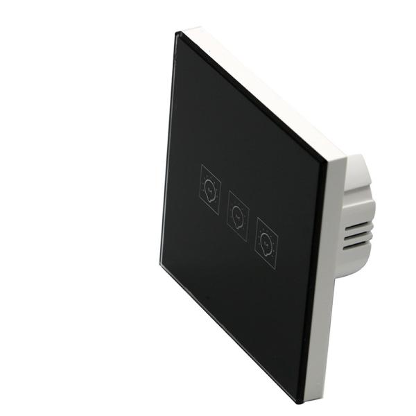 Glomarket 3 Gang Smart Wall Wifi Glass Wireless Switch No Neutral Voice Remote