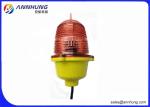 Single Red Steady Burning Led Aircraft Warning Lights 3 Watt For High Building