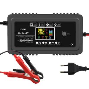 Wholesale ABS 12V10A 24V5A 9-Stage Battery Charger for Deep-Cycle Lead Acid Batteries Marketing 90% Charging Efficiency from china suppliers