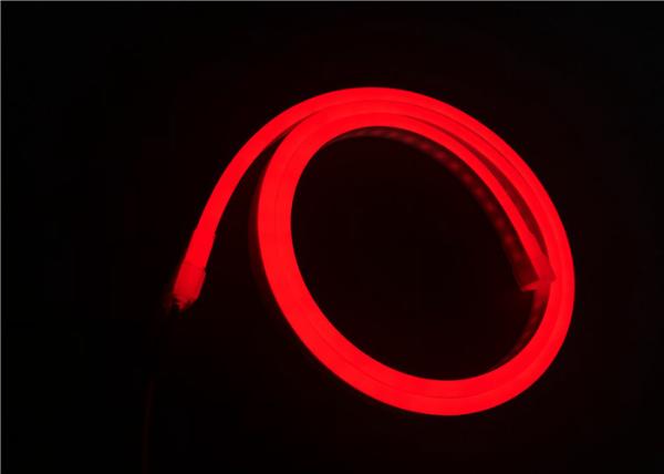 Red Color 24V Super Flexible LED Strip Light With Silicone Materials For Outdoor