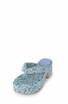 Print Cloth Upper OEM Platform Wedge High Heels Platform Flip Flops