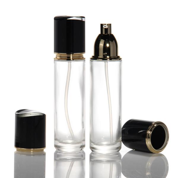 Travel Press Pump Bottle Essential Lotion Bottles Cream Cosmetic Container Glass
