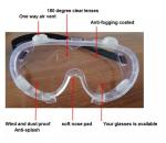 Impact Resistant Eye Protection Goggles , Splash Proof Safety Goggles CE FDA