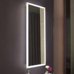 Barber Shop LED Light Wall Mirror Easy Cleaning Modern Design Fog Resistant