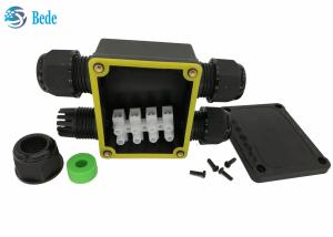 Wholesale PA 66 External Waterproof Junction Box Wire Distribution Box 4 Channel IP68 450V from china suppliers