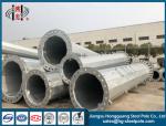 OEM Hot Dip Galvanized Steel Pole With Bitumen Painted Polygonal Poles
