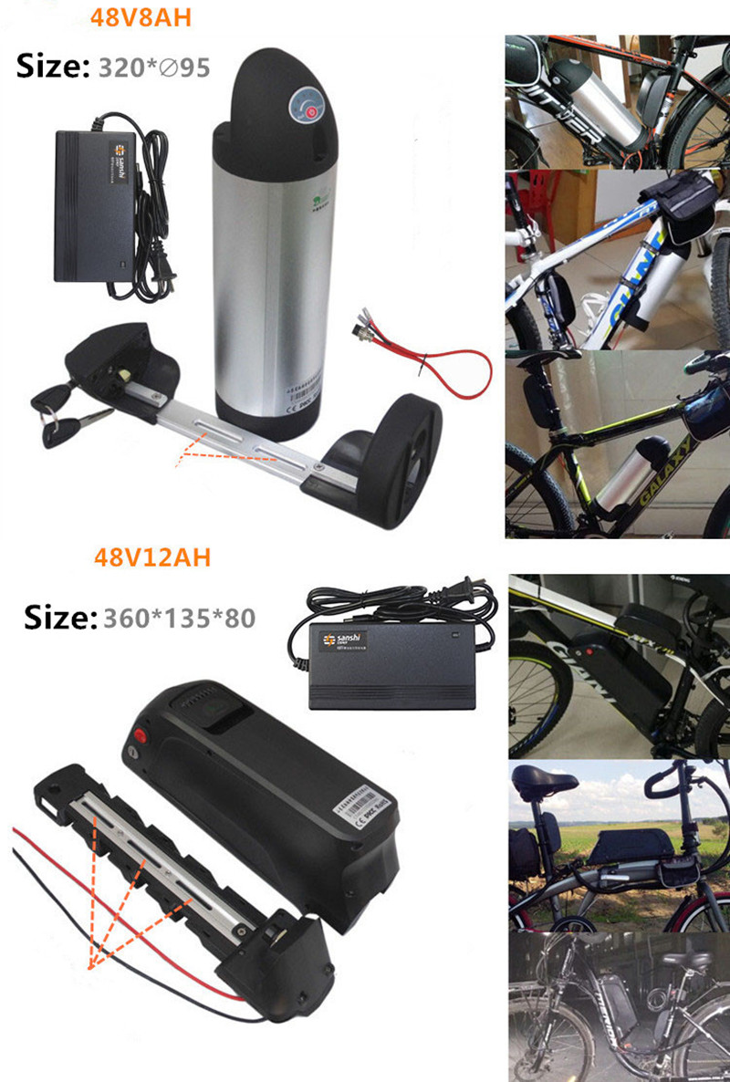 251W 350W 48V Rear Drive E Bike Conversion Kit For Cassette And Rotate Motor