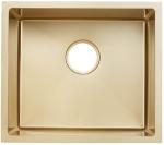 SUS304 Single Bowl Gold Kitchen Basin Sink Surface Anti Scratch Nano