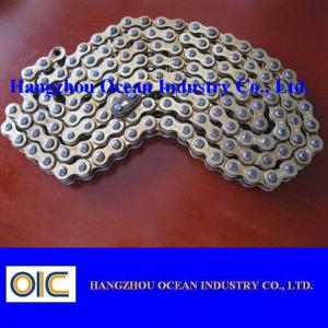 Wholesale High Wear Resistance Motorcycle Chains With Copper Plated , Long Life Time from china suppliers
